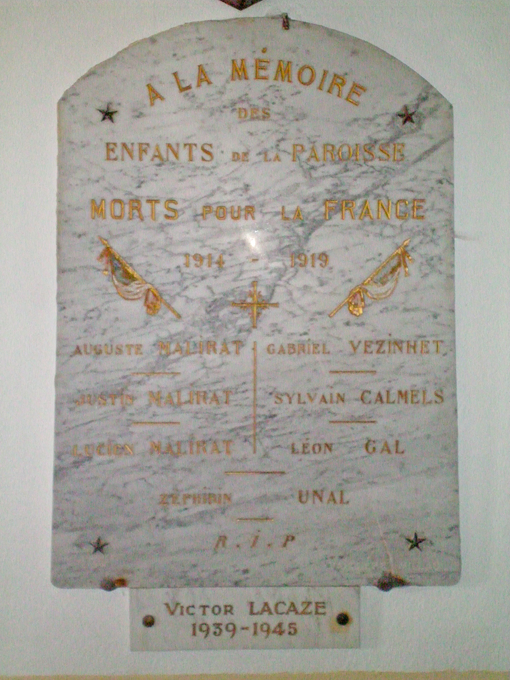 Plaque commémorative de La Clau